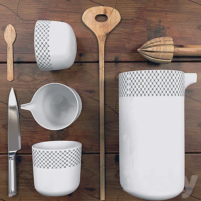 Decorative set 3D Model