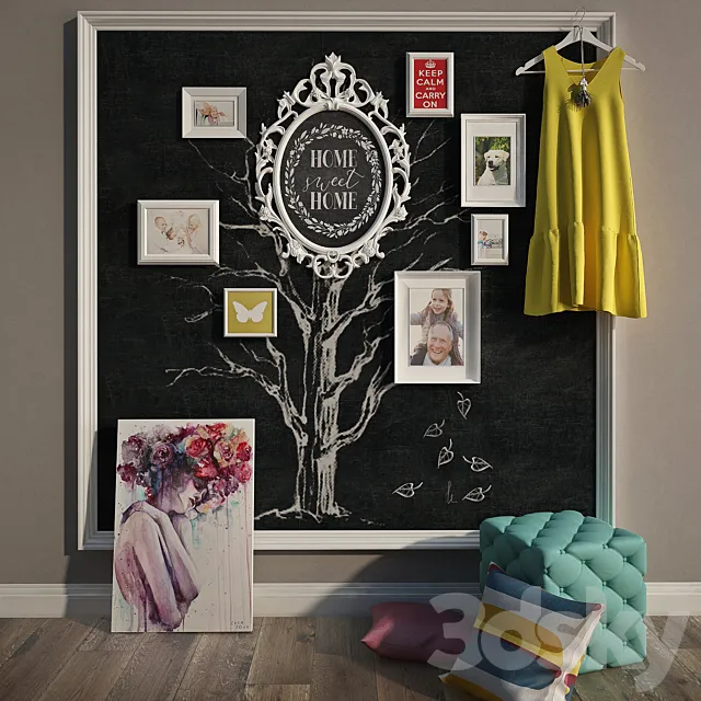 Decorative set 3D Model