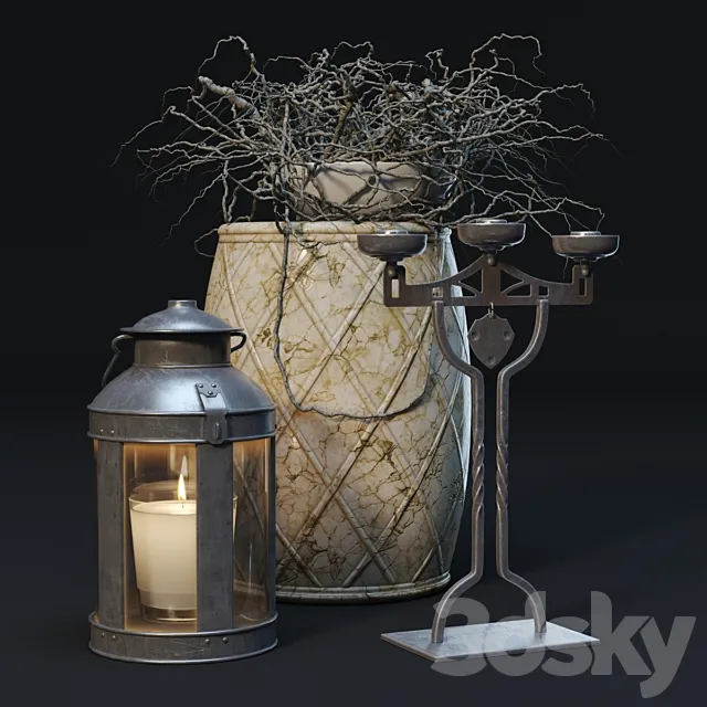Decorative set 3D Model
