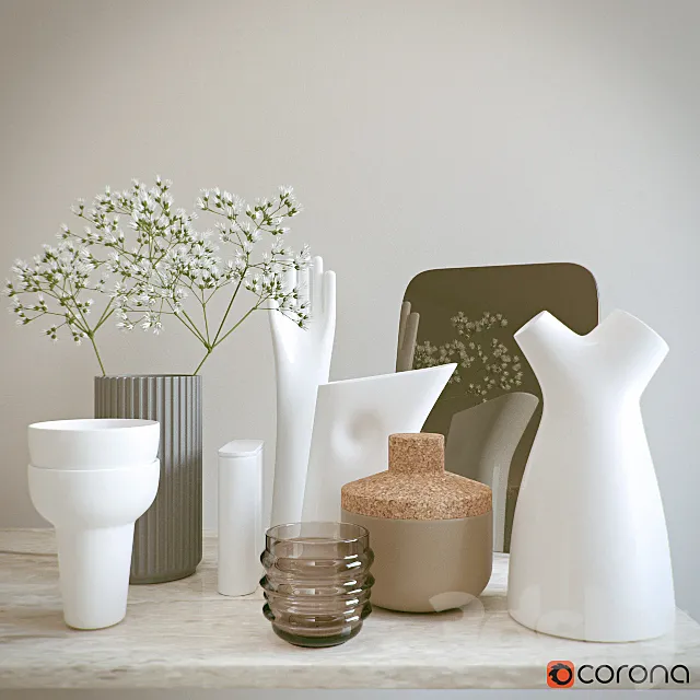 Decorative set 3D Model Decorative set 3D Model