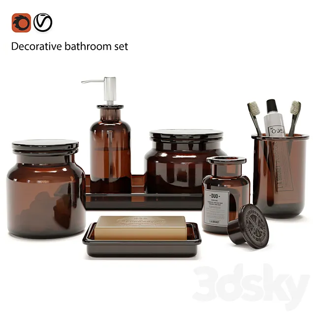 Decorative set 3D Model