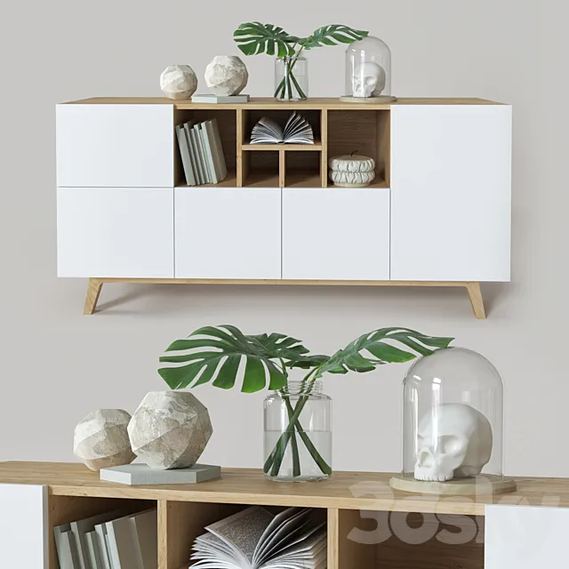 Decorative set 3D Model Decorative set 3D Model