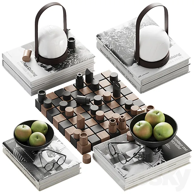 Decorative Set 3D Model Decorative Set 3D Model