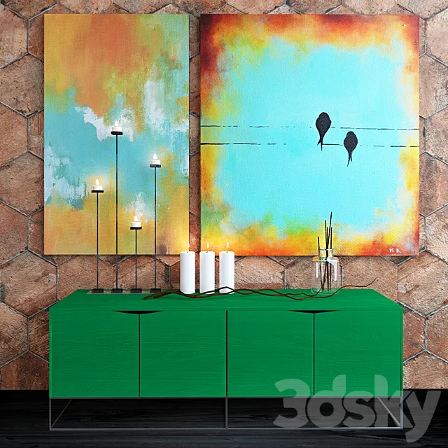 Decorative set 3D Model