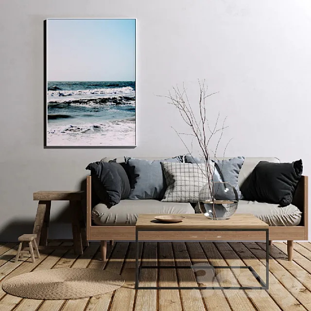 Decorative set 3D Model Decorative set 3D Model