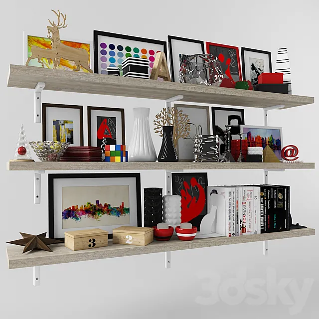 decorative set 3D Model decorative set 3D Model