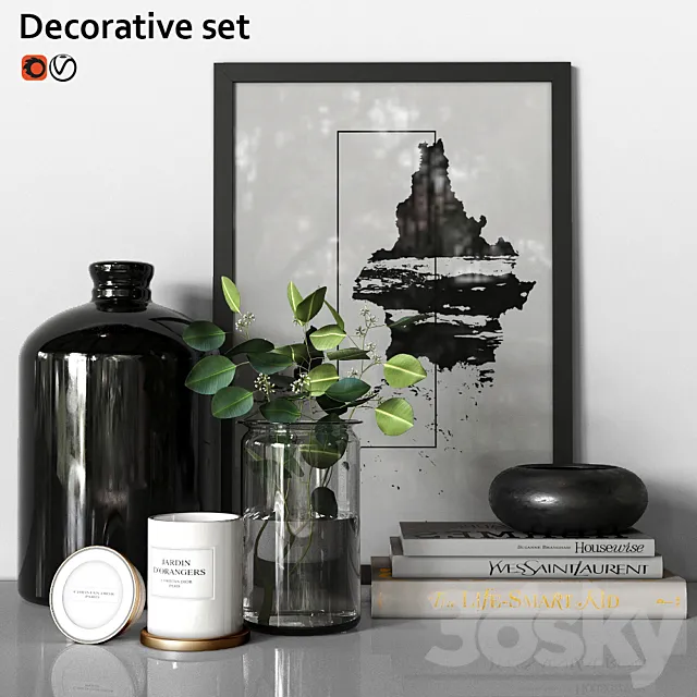 Decorative set 3D Model