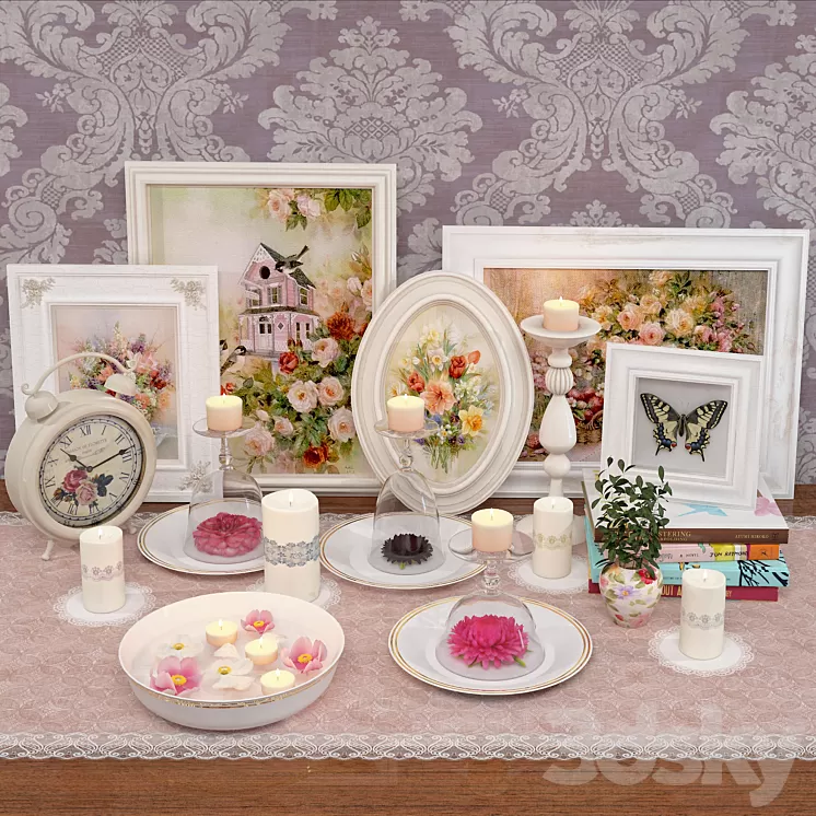 Decorative set 3D Model