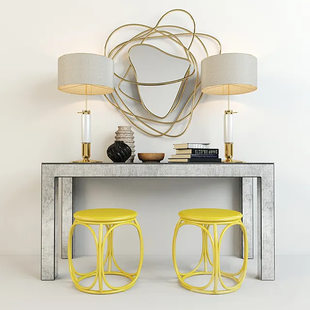 Decorative set 3D Model Decorative set 3D Model