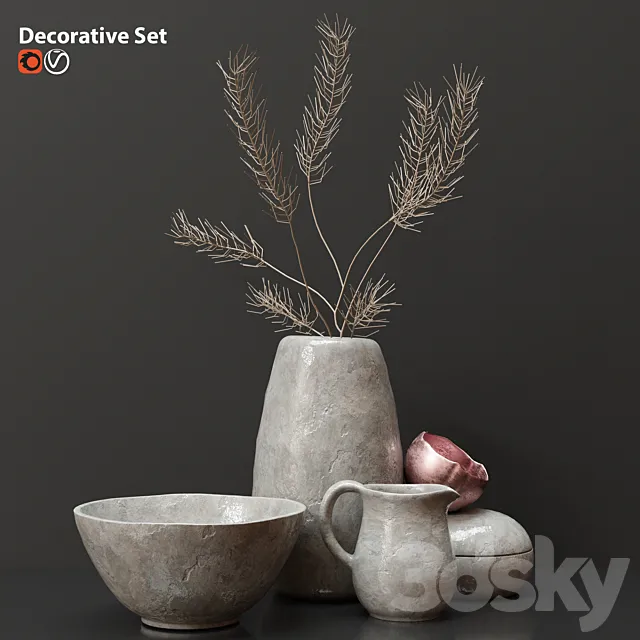 Decorative set 3D Model