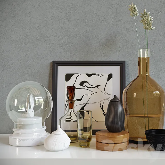 Decorative set 3D Model Decorative set 3D Model