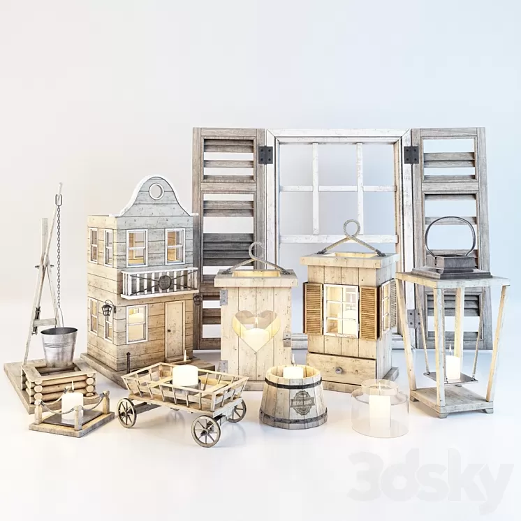 Decorative set 3D Model