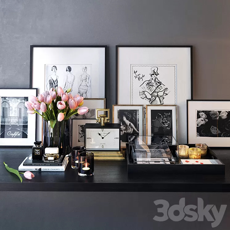 Decorative set 3D Model