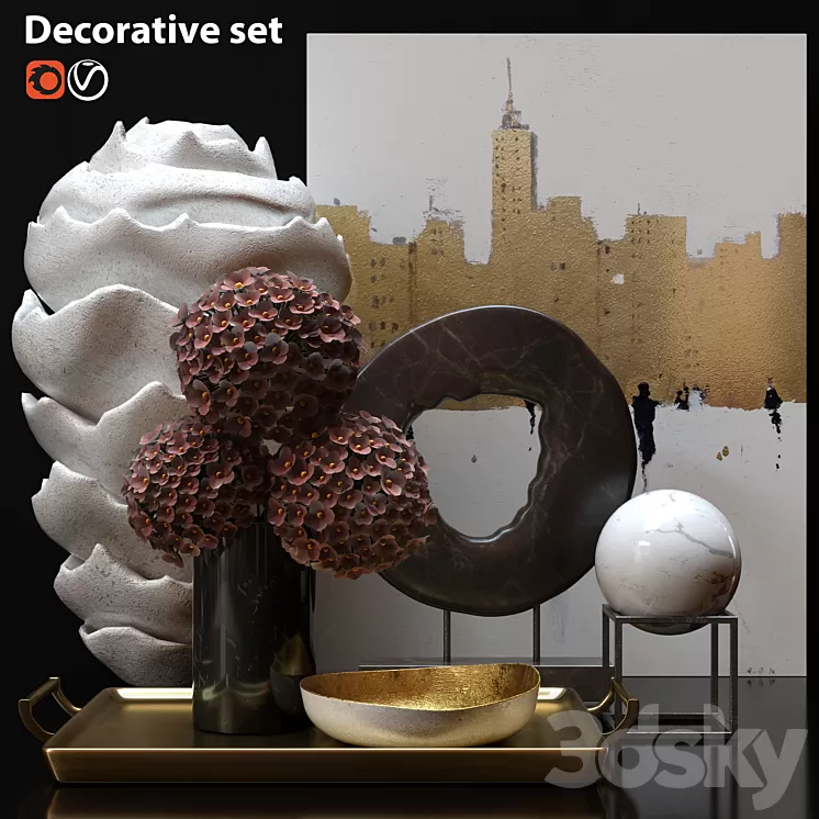 Decorative set 3D Model