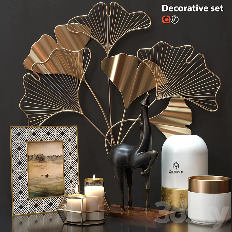 Decorative set 3D Model