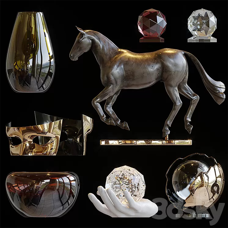 Decorative set 3D Model