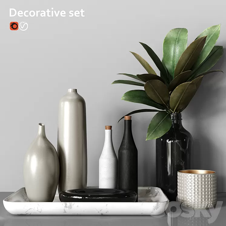Decorative set 3D Model
