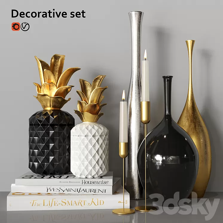 Decorative set 3D Model
