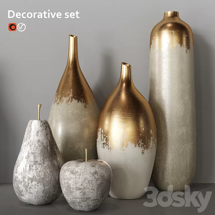 Decorative set 3D Model