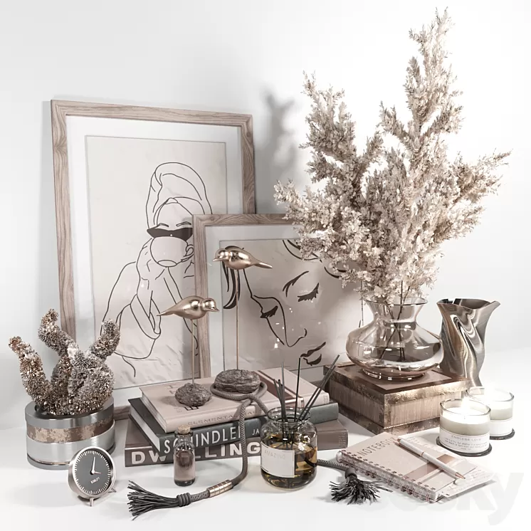 Decorative set 3D Model
