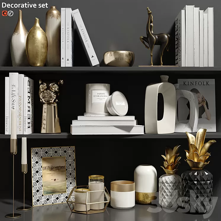 Decorative set 3D Model