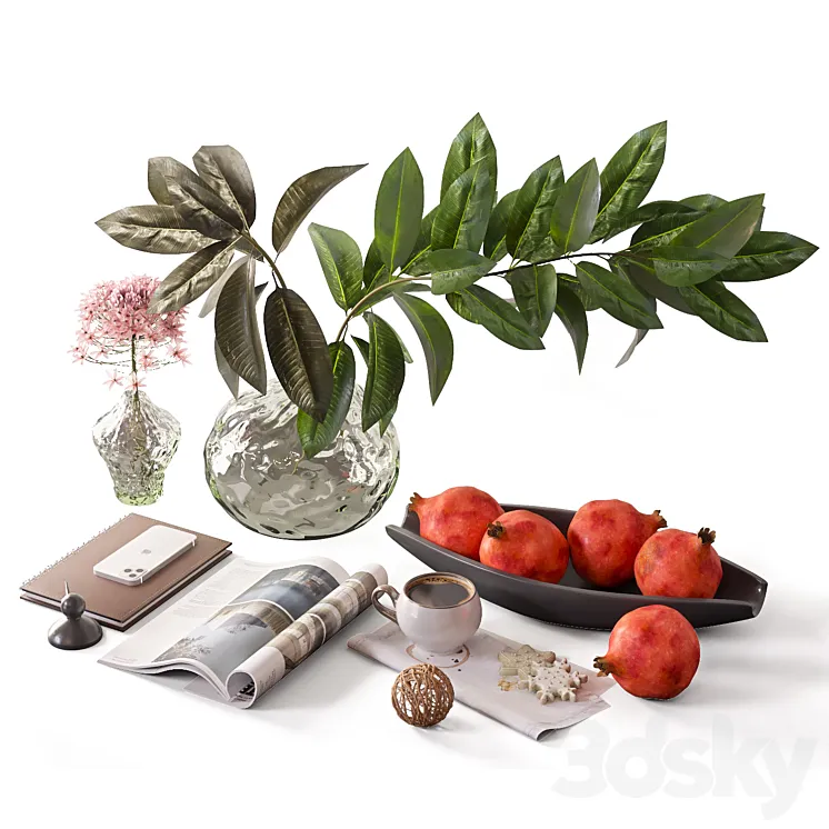 Decorative set 3D Model Free Download