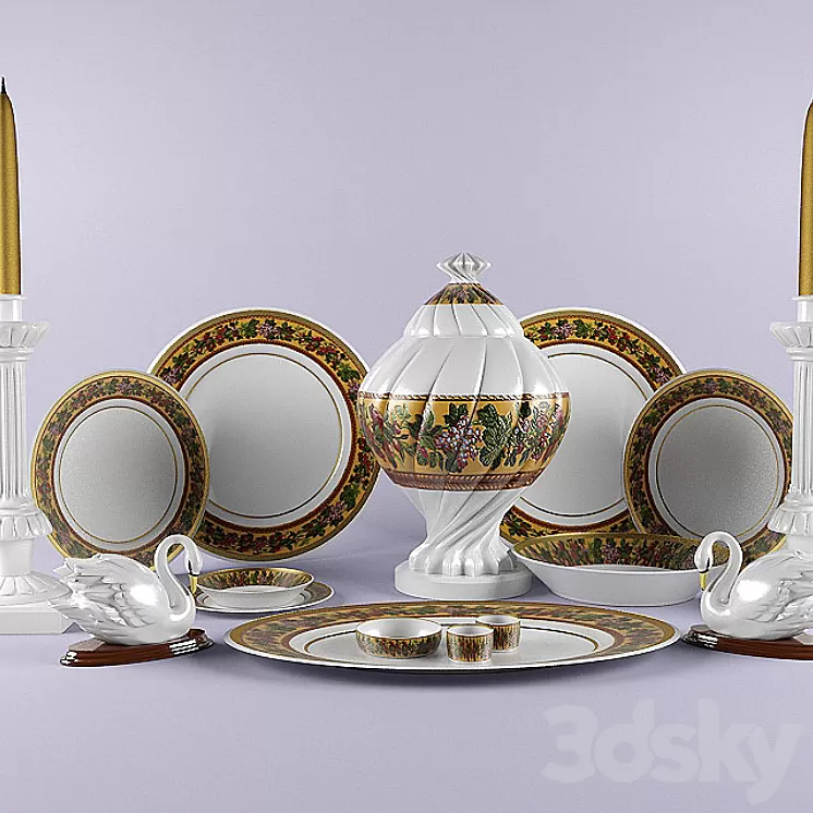 Decorative set 3D Model