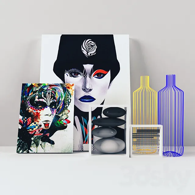 Decorative set 3DModel Decorative set 3DModel