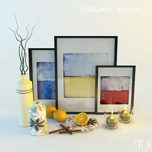 Decorative set 3DModel Decorative set 3DModel