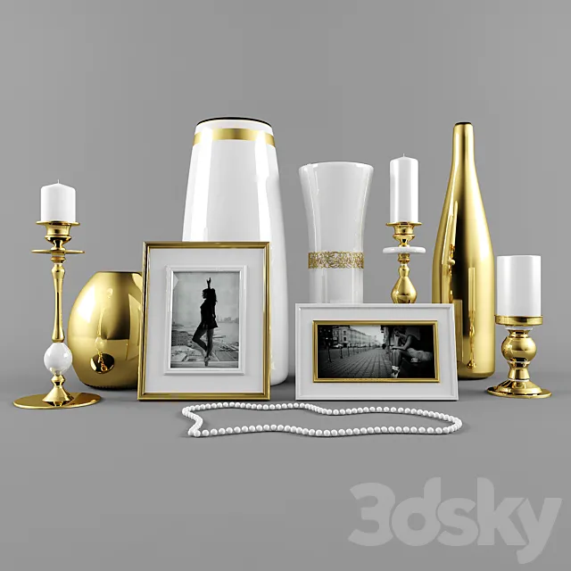 Decorative set 3DModel Decorative set 3DModel
