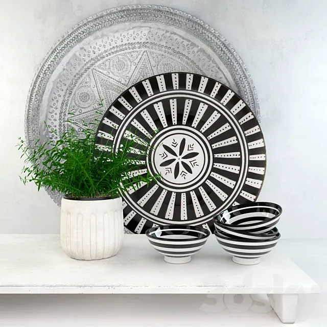 Decorative set 3DModel Decorative set 3DModel