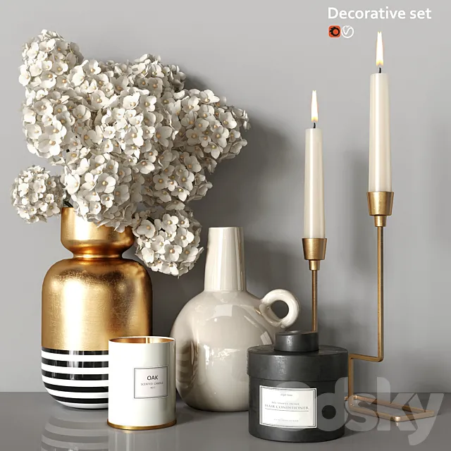 Decorative set 3DModel Decorative set 3DModel