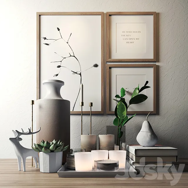 Decorative set 3DModel Decorative set 3DModel