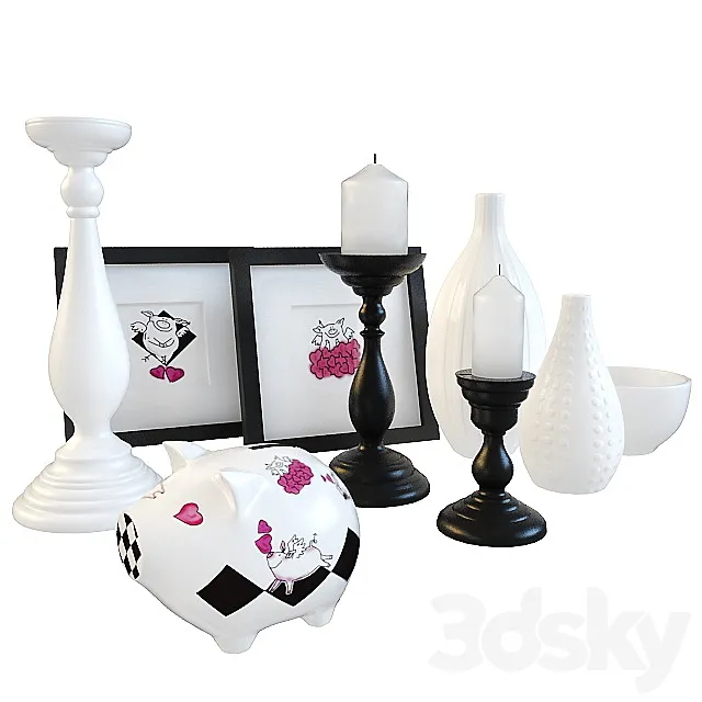 Decorative set 3DModel Decorative set 3DModel