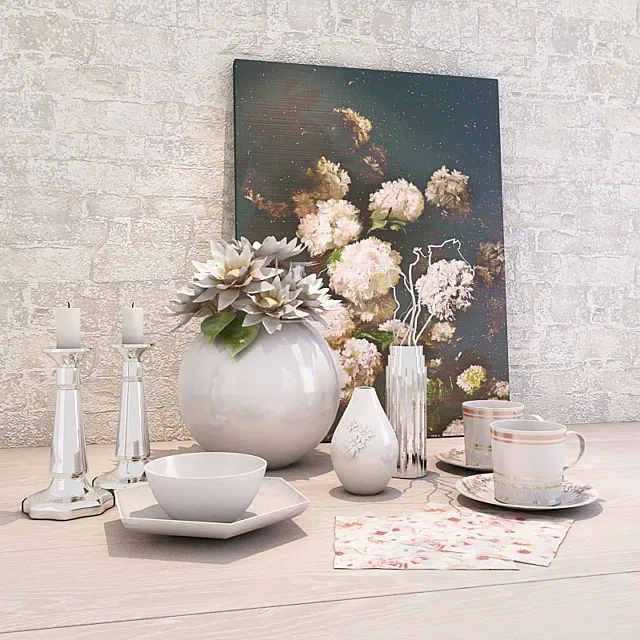 Decorative set 3DModel Decorative set 3DModel