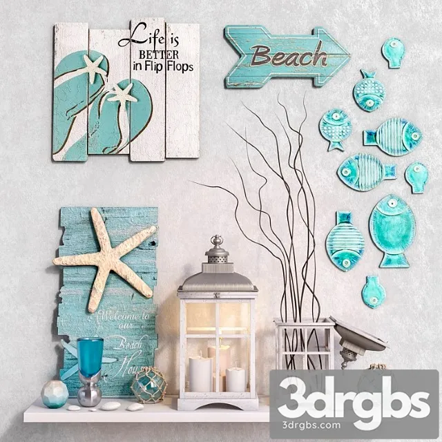 Decorative set 4 2 3D Model Download Decorative set 4 2 3D Model Download