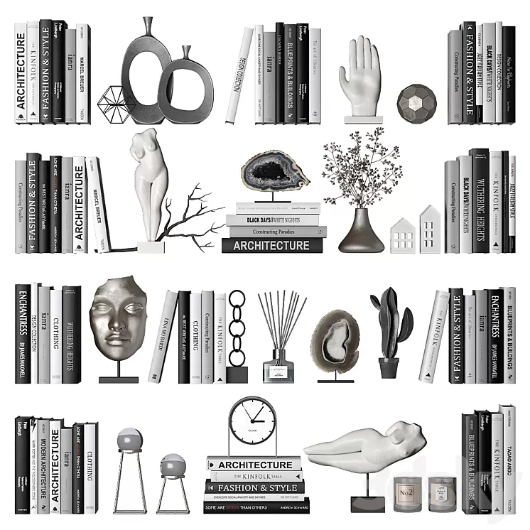 Decorative set 4 3D Model