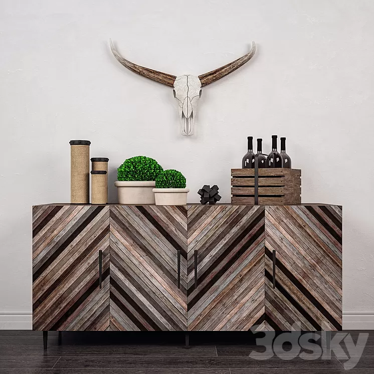 Decorative set 4 3D Model