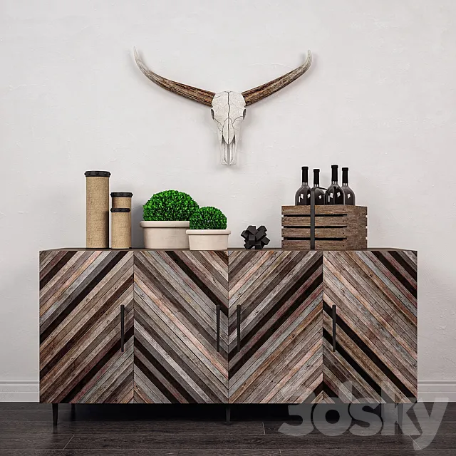 Decorative set 4 3D Model