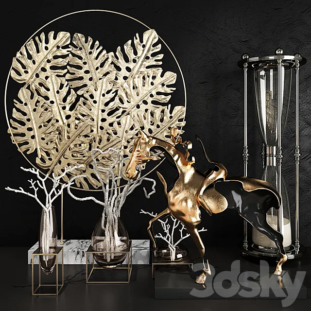Decorative set 40 3DModel