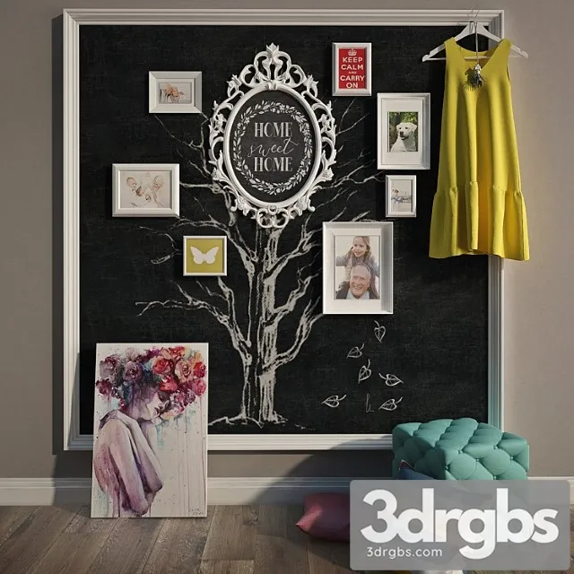 Decorative Set 419 (2) 3D Model Download Decorative Set 419 (2) 3D Model Download