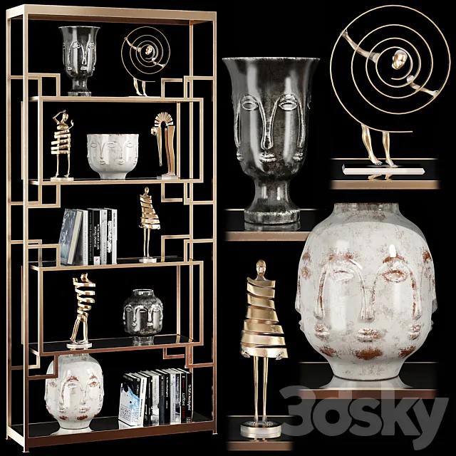 Decorative set 43 3D Model