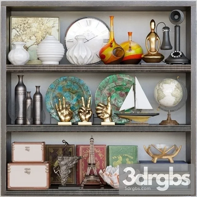 Decorative Set 43 3D Model Download Decorative Set 43 3D Model Download