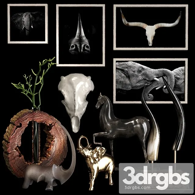 Decorative set 44 2 3D Model Download Decorative set 44 2 3D Model Download