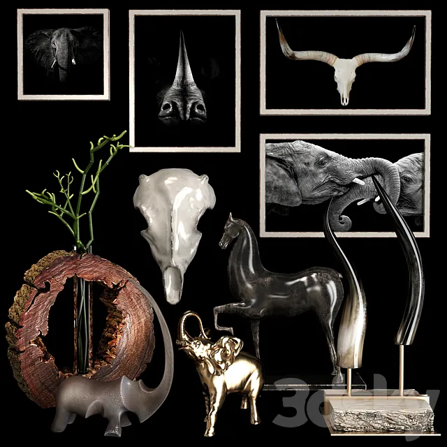 Decorative set 44 3DModel