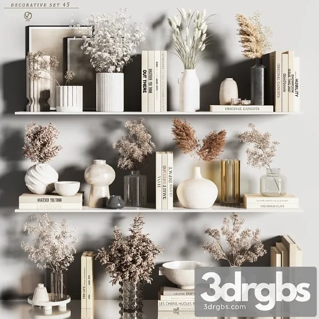 Decorative Set 45 Vray 3D Model Download Decorative Set 45 Vray 3D Model Download