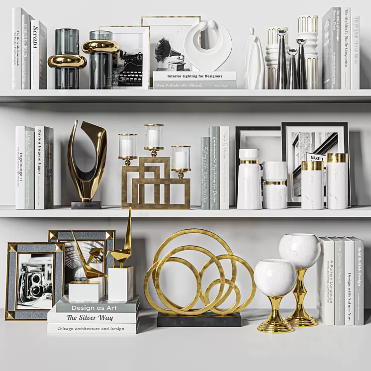 Decorative Set 46 3D Model Free Download