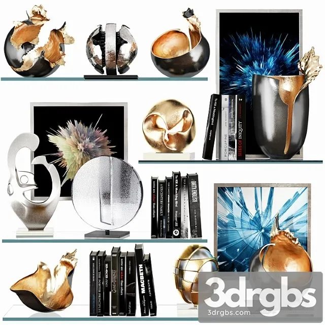 Decorative Set 49 2 3D Model Download Decorative Set 49 2 3D Model Download