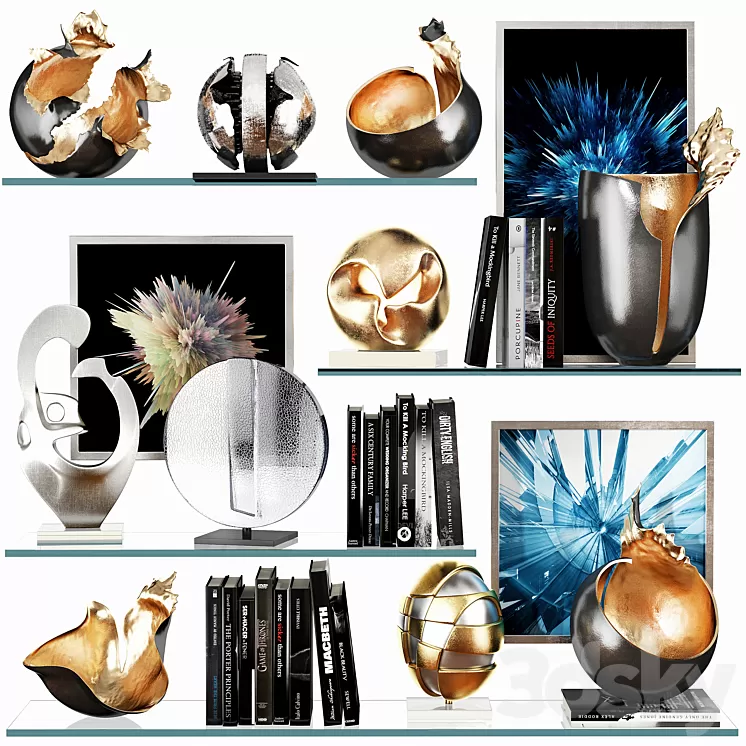 Decorative set 49 3D Model