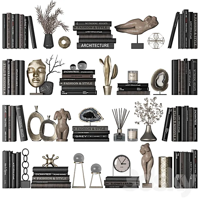 Decorative set 5 3DModel